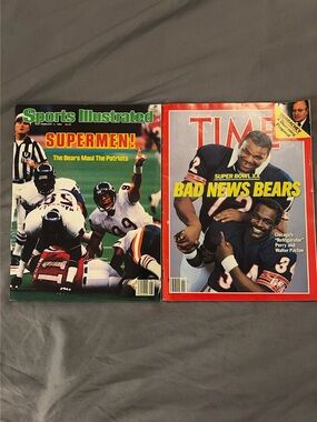 Sports Illustrated & Time Vintage Chicago Bear SB XX Champs - NO LABELS